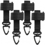 Karabiiniga pandla aas v&ouml;&ouml; jaoks 4 tk. M11, must