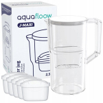 Aquafloow J-Maxi 2,5l valge filtrikann kraanivee jaoks + 5x filter