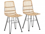 2-osaline toolikomplekt Notio Living Felicia, pruun/must