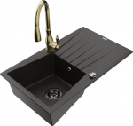 Graniidist k&ouml;&ouml;givalamu Mexen Cesar segisti ja sifooniga, Metallic black/Gold