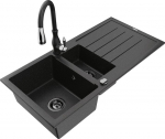 Graniidist k&ouml;&ouml;givalamu Mexen Andres segisti ja sifooniga, Metallic black/silver/black