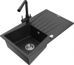 Graniidist k&ouml;&ouml;givalamu Mexen Cesar segisti ja sifooniga, metallic black/silver/black