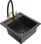 Graniidist k&ouml;&ouml;givalamu Mexen Vito segisti ja sifooniga, must graniit/must/kuldne