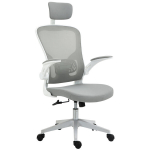 Ergonoomiline kontoritool, kirjutuslauatool kiikpuldiga, k&otilde;rge seljatugi, nimmetugi, peatoed, &uuml;lesklapitavad k&auml;etoed, kodukontor, hall, 65 x 64 x 114-122 cm