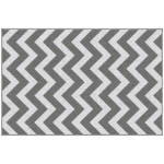 V&auml;listiim, veekindel, kahepoolne disain, kvaliteetne s&uuml;nteetkiud, helehall+valge, 121 x 182 cm