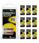 DURACELL ACTIVAIR elemendid kuuldeaparaatidele 312 PR41 60 tk.