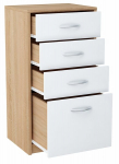 Kapp 45cm Valge-SONOMA 4 sahtlit.