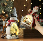 J&otilde;ulukaunistus Latern j&otilde;uluvana kujukesega 24 cm