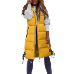 Naiste kapuutsiga vest, kollane, XL