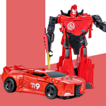 Uus transformeeriv robot, dinosaurus, auto deformatsioon auto m&auml;nguasjad inertsiaalne liugauto automaatne teisendusm&auml;nguasi, poisid, h&auml;mmastavad kingitused laste m&auml;nguasi, Raudona