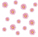 Seinakleebis Roosad lilled