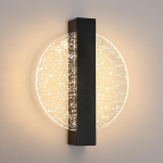12W h&auml;mardatav LED-seinavalgusti, kaasaegne alumiiniumist siseseinavalgusti, LED-seinavalgusti voodik&uuml;ljel, must &uuml;mmargune akr&uuml;&uuml;list seinavalgusti