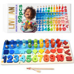 Hariv Montessori puidust pusle - tegevuslaud Livman CSDW-009, 99 tk