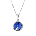 Naiste kaelakee DiamondSky "Clarice (Sapphire)" Swarovski kristallidega DS01K769
