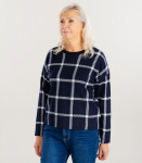 Zabaione naiste pullover SO44NI DZ*03, tumesinine/valge