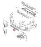 AUDI Q5 8R 2015 esipaneeli alumine ruudustik Ehtne 8R0807647B01C