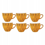 Porcelaanist tee- ja kohvitass kollane 300 ml Wilmax 6 tk.
