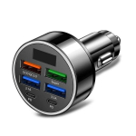 100 W 6 pordiga autolaadija kiirlaadimine PD QC3.0 USB C autotelefoni laadija C-t&uuml;&uuml;pi auto adapter iPhone'i jaoks.
