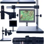 Mikroskoop Rosfix Earth Pro MCEP-0.5X-PZRR &ndash; Reguleeritav vars, Suurendus 7&ndash;45x, C-Mount 25 mm