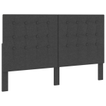vidaXL tupsudega voodipeats tumehallist kangast 180 x 200 cm, Pilka