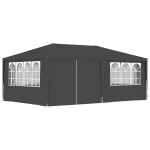 48537 vidaXL Professional Party Tent with Side Walls 4x6 m Anthracite 90 g/m&sup2;