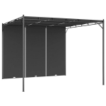 vidaXL varjualune k&uuml;ljekardinaga 3 x 3 x 2,25 m antratsiithall