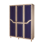 Riidekapp Kalune Design Wardrobe 863 (VI), 135 cm, tamm/tumesinine