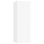 vidaXL TV-kapp, valge, 30,5x30x90cm, MDP, Balta