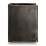Meeste nahast rahakott STEVENS RFID kaitsega pruun