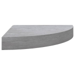 vidaXL nurgariiulid 2 tk, betoonhall, 25 x 25 x 3,8 cm MDF