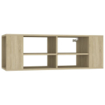 vidaXL seina telerikapp, Sonoma tamm, 102 x 35 x 35 cm, puitlaastplaat, Ruda