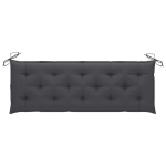 vidaXL aiapingi istmepadi, antratsiithall, 150 x 50 x 7 cm, kangas
