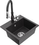 Graniidist k&ouml;&ouml;givalamu Mexen Milo koos segisti ja sifooniga, Black granite