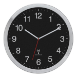 TFA 60.3545.01 Rahmen Alu geb.,schw.Ziffernblat