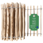 Creative Home aiapiirde &otilde;ue | 60 cm k&otilde;rge, 5 m pikkune sarapuupuidust rullpiire | Paneelide vahe 3&ndash;5 cm | Puidust piirdeaed murule, peenra &auml;&auml;ristuseks sarapuust