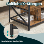 K&otilde;rguse reguleeritav kohvilaud 60 x 100 x (48-62) cm