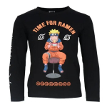 Naruto pikkade varrukatega t-s&auml;rk poistele, must