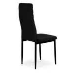 Profileeritud seljatoega toolid - BLACK VELVET - 4 tk