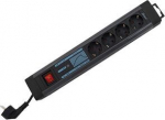 REV pikendusjuhe Power Strip 4-fold KS SP+NF SupraGuard switch 2,5m