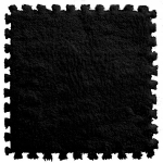 Fitness matt harjutusteks, kokkupandav, pusle, must