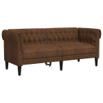 Chesterfield 2-kohaline diivan, pruun, kangas CFE95308