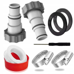2x Reduktsioonliitmik voolikutele pumpadele, voolikud basseinidele, adapter Intex 32-38mm