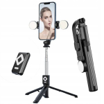 Selfie-pulk 2x led statiiv kaugjuhtimispult bluetooth