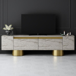 TV-laud Asir Bohem, 180x50x30 cm, kuldne