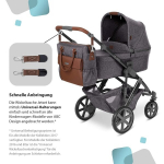 Abc Design Jetset m&auml;hkmekott - m&auml;hkmete hoiukott - saab kanda ka &otilde;lal v&otilde;i seljakotina - koos tarvikutega - street colour