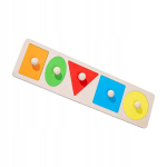 Puidust tahvel m&auml;nguasjade haaramiseks Kuju V&auml;rv Pusle Viis auku Ristk&uuml;lik