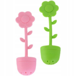 2 tk teefilter lillede teele silikoonist v&otilde;rgust lahtise tee valmistamise vidin