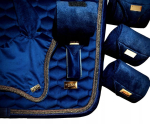 Horss Velvet - Midnight blue - komplekt hobusele - sadulapadi, k&otilde;rvaklapid, m&auml;hised
