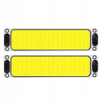 Led lambid 12v 24v 2tk Valged Cob 108 dioodi auto sisemusse