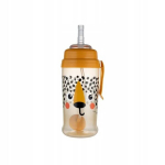 Neilekiv veepudel k&otilde;rrega Canpol Babies BabiesBoo cheetah, 270 ml
